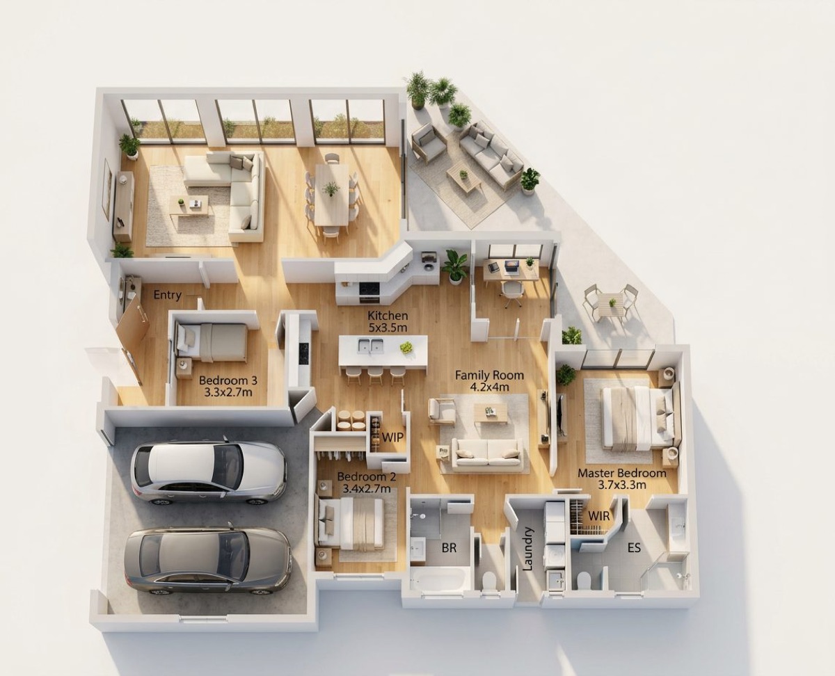 Floor3d — 2D Floorplans to Photorealistic 3D Renders in 30 Seconds